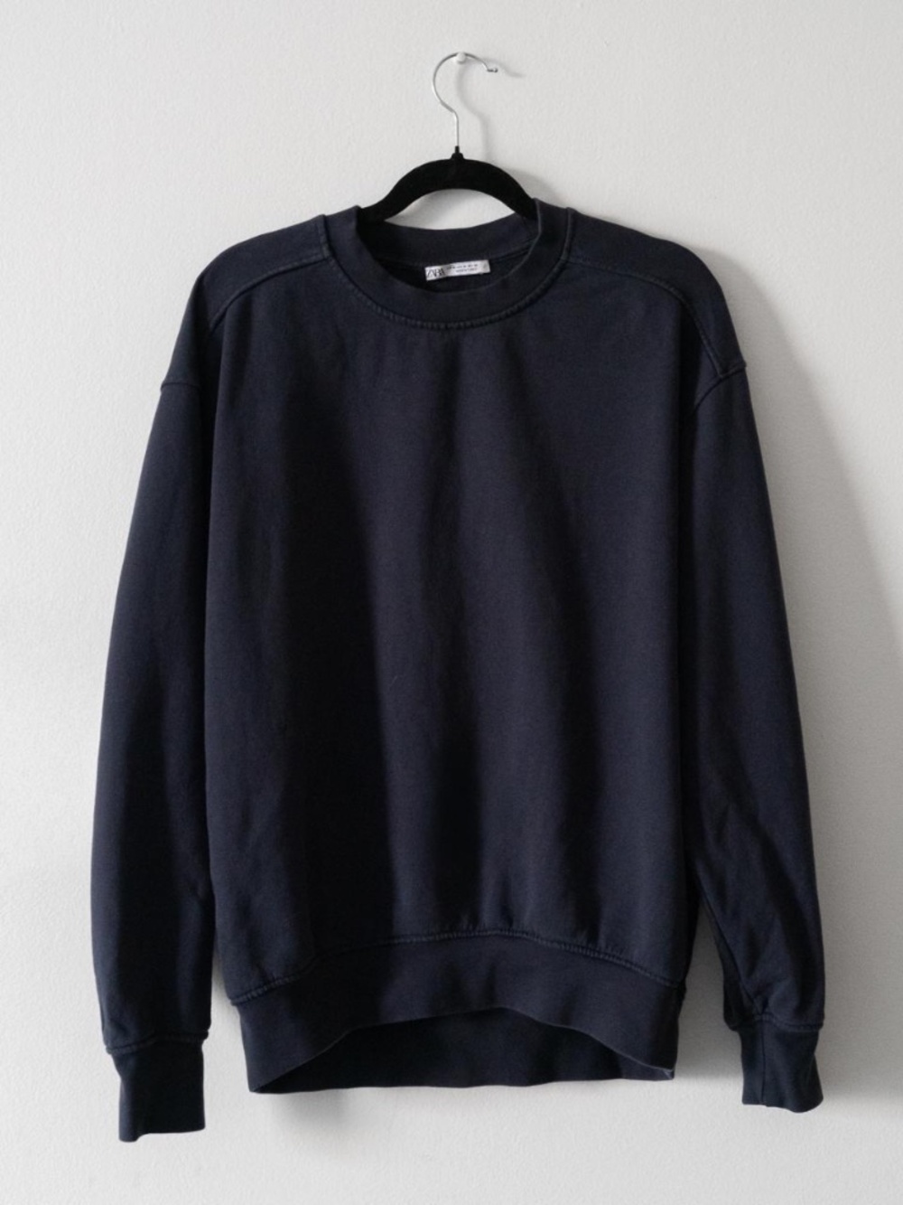 Zara Women's  Dark Navy Sweatshirt